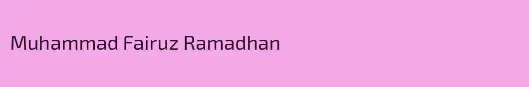 Muhammad Fairuz Ramadhan